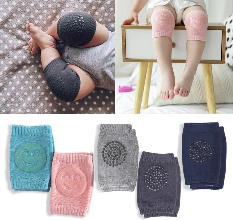 TFTSR Baby Knee Pads for Crawling (5 Pairs), Walking Protector Knee Pads For babies Toddler Kids Girls Boys 1-3 - Image 2